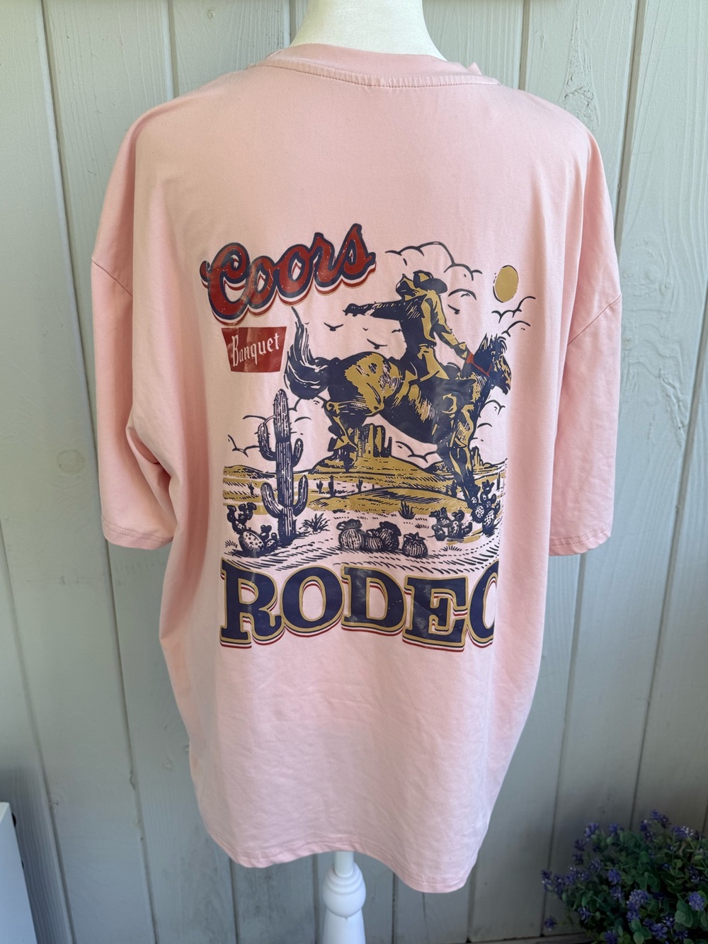 Coors Banquet Pink Rodeo Graphic T-Shirt